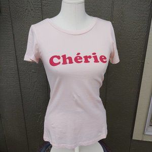 French Connection - NWT light pink "Cherie" tee